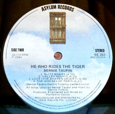 He Who Rides The Tiger