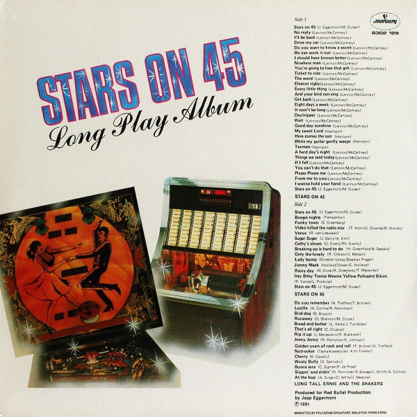 Stars On 45 - Stars On 45 Long Play Album | Mercury (6302 129) - 2