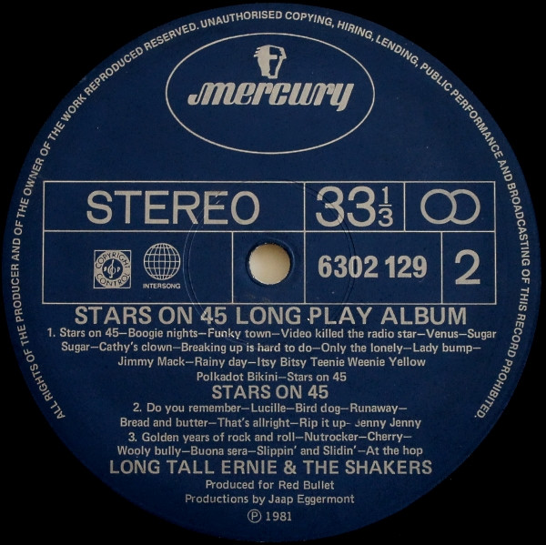 Stars On 45 - Stars On 45 Long Play Album | Mercury (6302 129) - 4