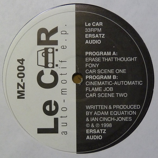 Le Car - Auto-Motif EP | Ersatz Audio (MZ-004) - 3