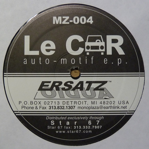Le Car - Auto-Motif EP | Ersatz Audio (MZ-004) - 2