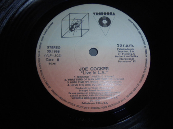 Joe Cocker - Live In L.A. | Victoria (VLP-302) - 4 Joe Cocker - Live In L.A. | Victoria (VLP-302) - 4