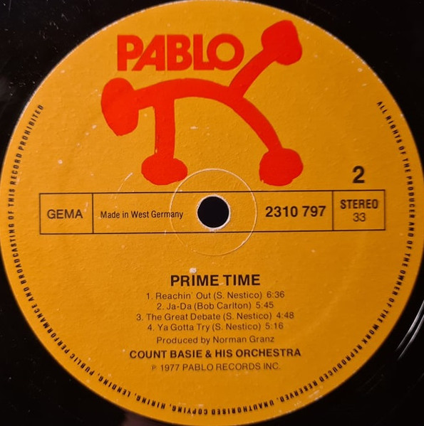 Count Basie Orchestra - Prime Time | Pablo Records (2310 797) - 4