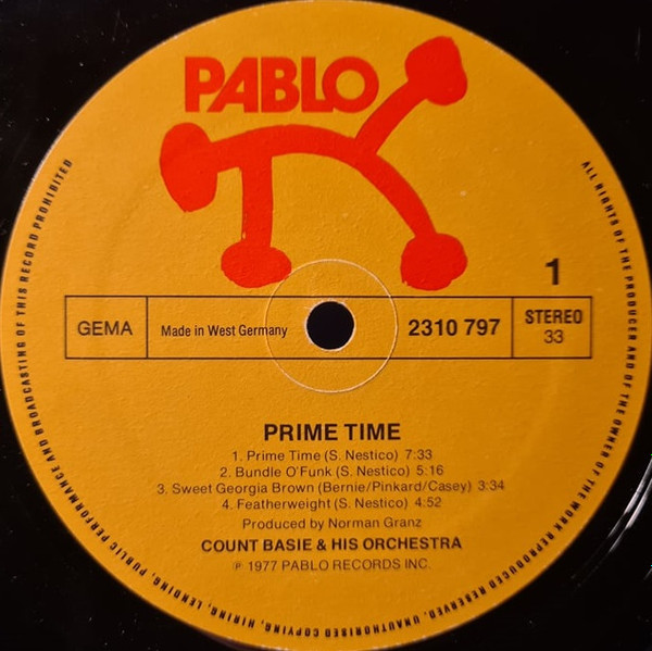 Count Basie Orchestra - Prime Time | Pablo Records (2310 797) - 3