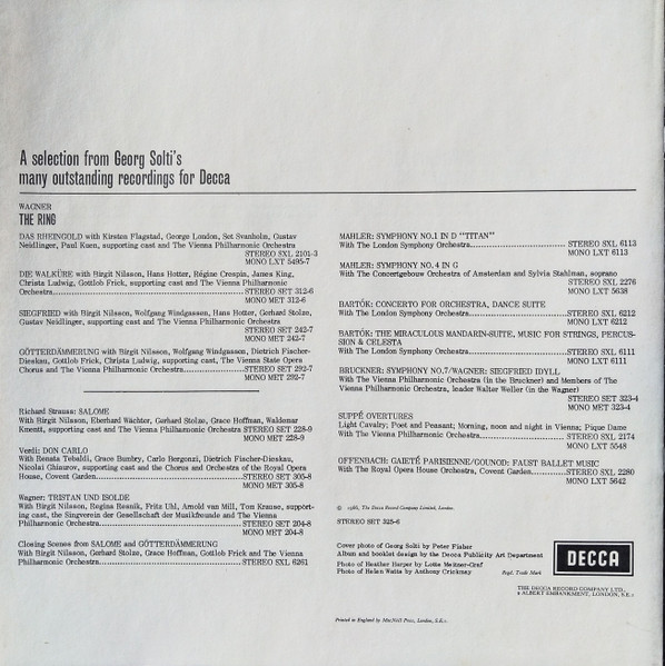 Gustav Mahler / London Symphony Orchestra / Georg Solti , Heather Harper , Helen Watts - Symphony No.2 Resurrection | Decca (SET 325-6) - 4