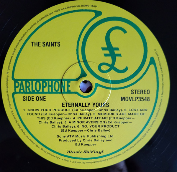 The Saints - Eternally Yours | Music On Vinyl (MOVLP3548) - 3 The Saints - Eternally Yours | Music On Vinyl (MOVLP3548) - 3