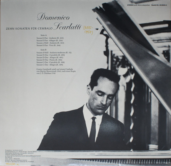 Domenico Scarlatti / Gustav Leonhardt - Zehn Sonaten Für Cembalo | BASF (20 20365-4) - 2 Domenico Scarlatti / Gustav Leonhardt - Zehn Sonaten Für Cembalo | BASF (20 20365-4) - 2