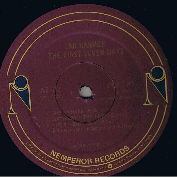 Jan Hammer - The First Seven Days | Nemperor Records (NE 432) - 3 Jan Hammer - The First Seven Days | Nemperor Records (NE 432) - 3