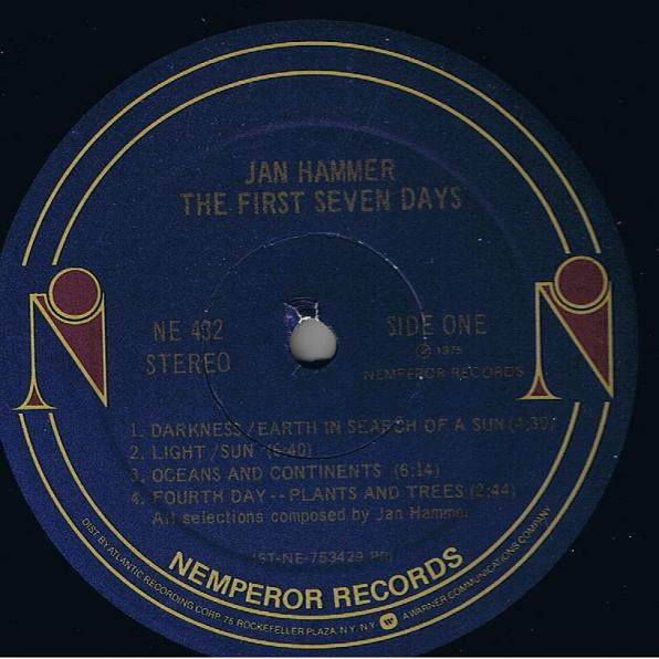 Jan Hammer - The First Seven Days | Nemperor Records (NE 432) - 4 Jan Hammer - The First Seven Days | Nemperor Records (NE 432) - 4