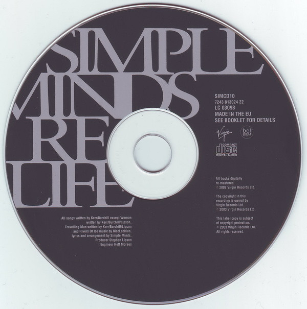 Simple Minds - Real Life | Virgin (SIMCD10) - 2
