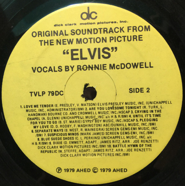 Ronnie McDowell - Elvis : The Original Soundtrack From The New Motion Picture | Ahed (TVLP 79DC) - 4