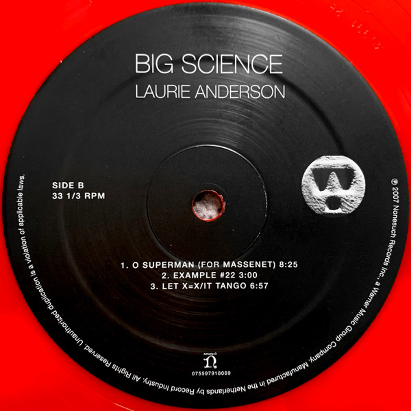 Laurie Anderson - Big Science | Nonesuch (075597918069) - 3