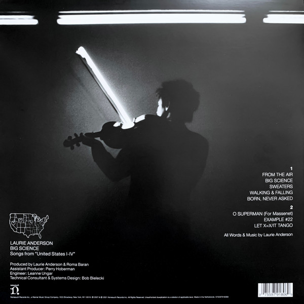 Laurie Anderson - Big Science | Nonesuch (075597918069) - 2