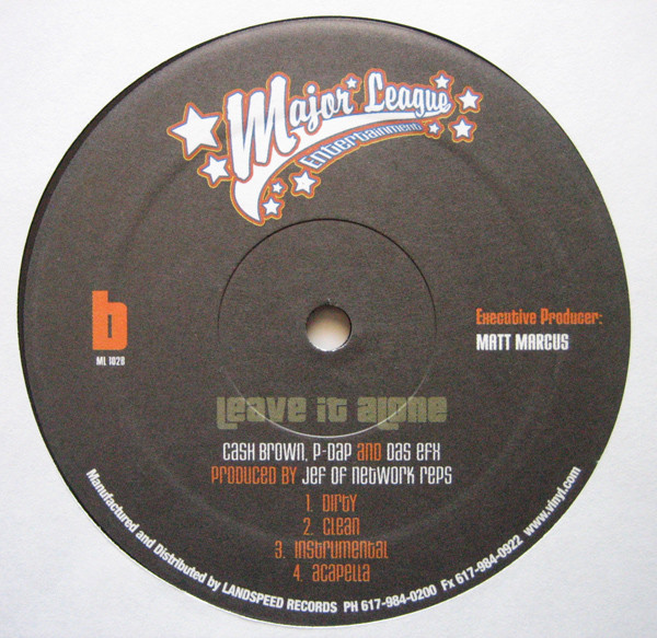 Cash Brown , Royce da 5'9" / P Dap , Das EFX - Double Homicide / Leave It Alone | Major League Entertainment (ML 102) - 4
