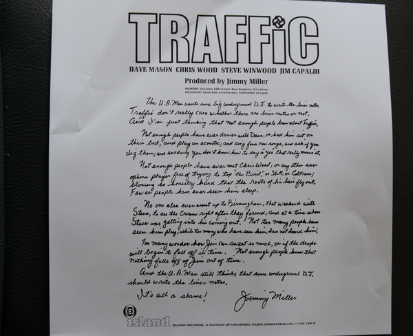 Traffic - Traffic | Island Records (775 125-5) - 3