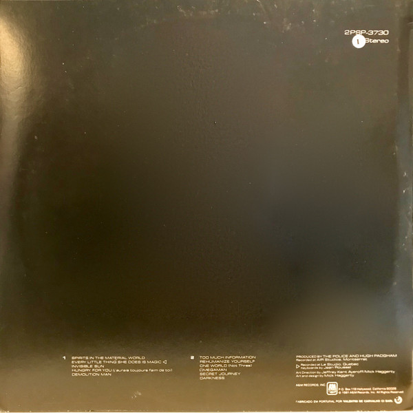 The Police - Ghost In The Machine | A&M Records (2PSP-3730) - 2