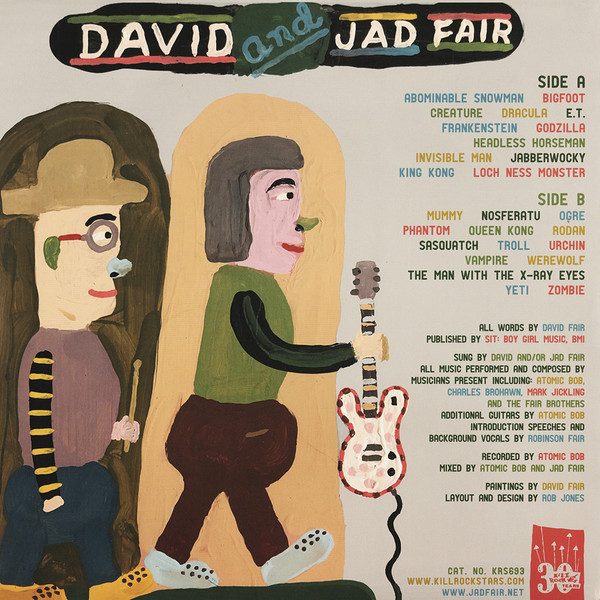 Jad And David Fair - Monster Songs for Children | Sit Boy Girl Music (KRS693) - 2