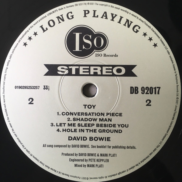 David Bowie - Toy 2LP | ISO Records (190295253257) - 3 David Bowie - Toy 2LP | ISO Records (190295253257) - 3