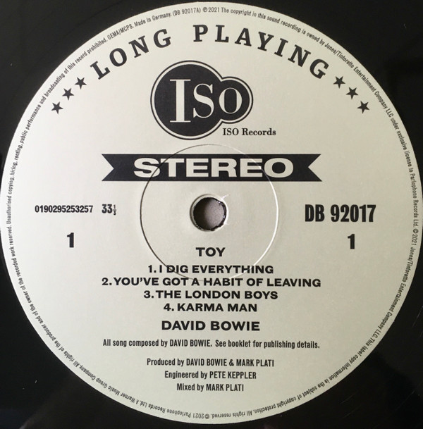 David Bowie - Toy 2LP | ISO Records (190295253257) - 2 David Bowie - Toy 2LP | ISO Records (190295253257) - 2