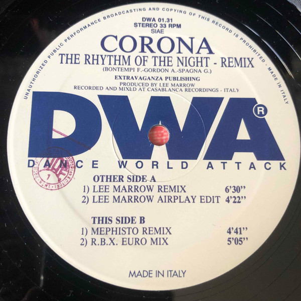 Corona - The Rhythm Of The Night (Remix) | DWA (Dance World Attack) (DWA 01.31) - 3 Corona - The Rhythm Of The Night (Remix) | DWA (Dance World Attack) (DWA 01.31) - 3