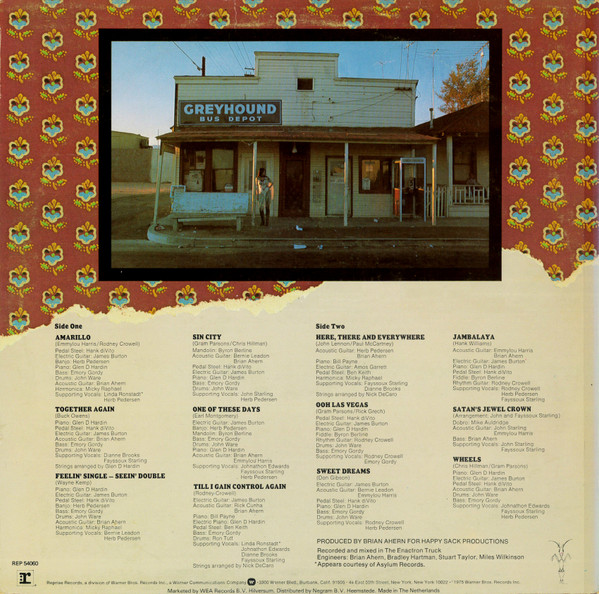 Emmylou Harris - Elite Hotel | Reprise Records (REP 54060) - 2 Emmylou Harris - Elite Hotel | Reprise Records (REP 54060) - 2