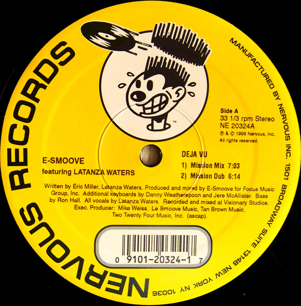 E-Smoove Featuring Latanza Waters - Deja Vu | Nervous Records (NE 20324) - 3