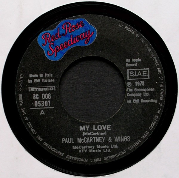 Wings - My Love | Apple Records (3C 006 05301) - 3