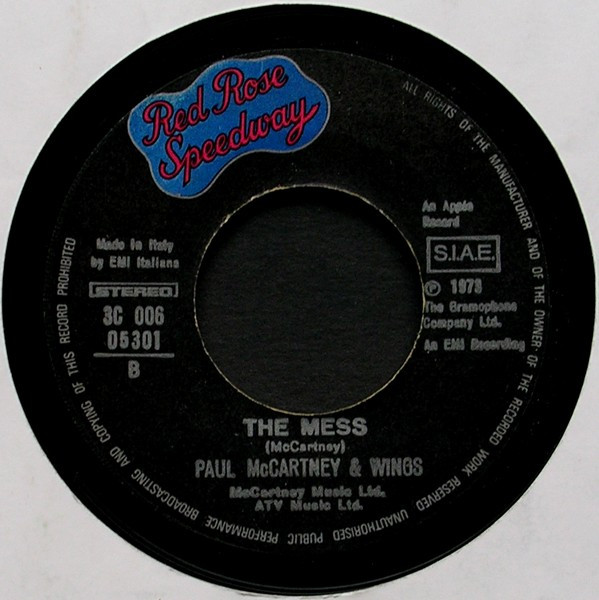 Wings - My Love | Apple Records (3C 006 05301) - 4
