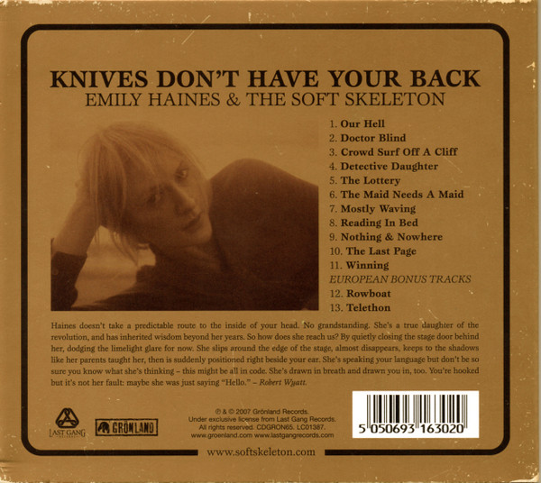 Emily Haines & The Soft Skeleton - Knives Don't Have Your Back | Grönland Records (CDGRON65) - 2