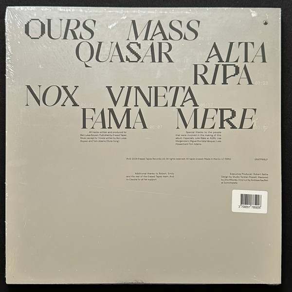 Ben Lukas Boysen - Alta Ripa | Erased Tapes Records (ERATP169LP) - 2 Ben Lukas Boysen - Alta Ripa | Erased Tapes Records (ERATP169LP) - 2
