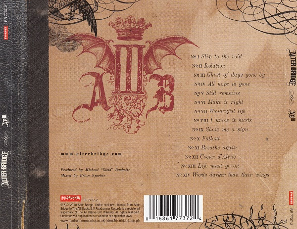 Alter Bridge - AB III | Roadrunner Records (RR 7737-2) - 2 Alter Bridge - AB III | Roadrunner Records (RR 7737-2) - 2