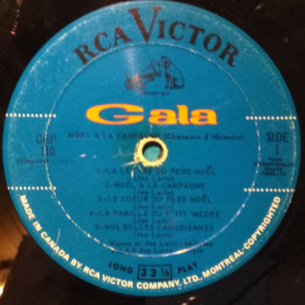 La Famille Larin - Noël À La Campagne (Chansons À Répondre) [Vinyl] | RCA Victor (CGP 110) - 3