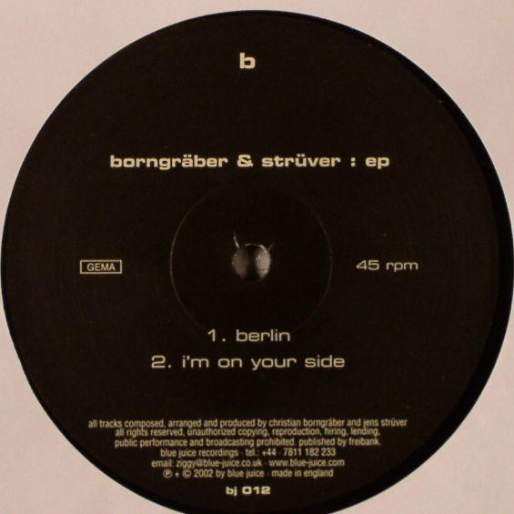 Borngräber & Strüver - Borngräber & Strüver Ep | Blue Juice (BJ 012) - 2 Borngräber & Strüver - Borngräber & Strüver Ep | Blue Juice (BJ 012) - 2