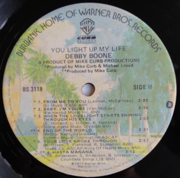 Debby Boone - You Light Up My Life | Warner Bros. Records (BS 3118) - 2