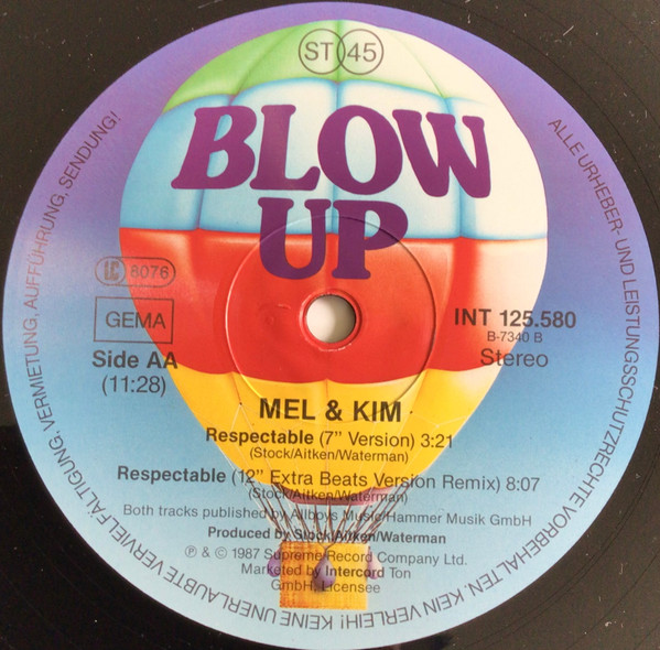 Mel & Kim - Respectable | Blow Up (INT 125.580) - 2