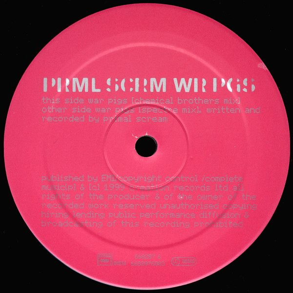 Primal Scream - War Pigs | Creation Records (SCR 668287 6) - 3