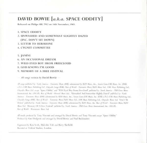 David Bowie - David Bowie | Parlophone (0825646283453) - 2