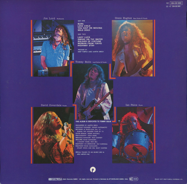 Deep Purple - Last Concert In Japan | Purple Records (1C 064-60 900) - 2 Deep Purple - Last Concert In Japan | Purple Records (1C 064-60 900) - 2