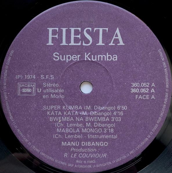 Manu Dibango - Super Kumba | Fiesta (360 052) - 3 Manu Dibango - Super Kumba | Fiesta (360 052) - 3
