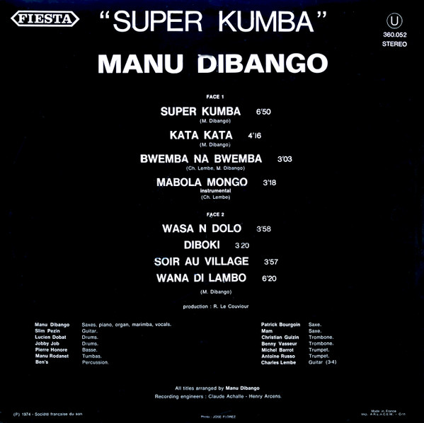 Manu Dibango - Super Kumba | Fiesta (360 052) - 2 Manu Dibango - Super Kumba | Fiesta (360 052) - 2