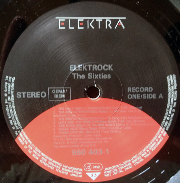 Various - Elektrock (The Sixties) | Elektra (960 403-1) - 3