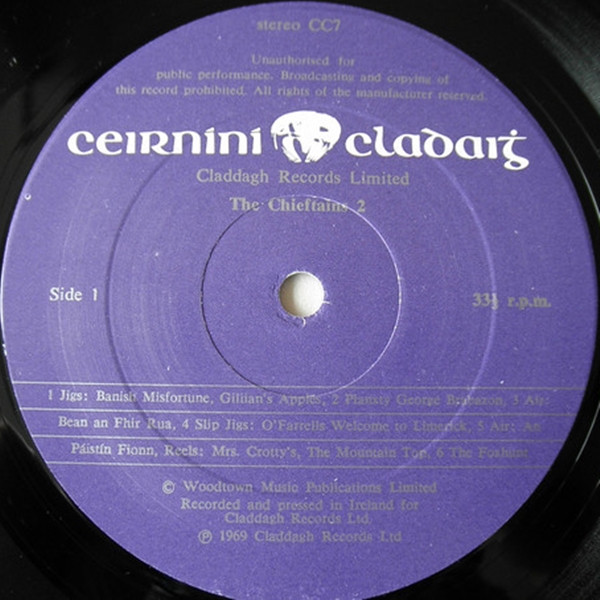 The Chieftains - The Chieftains 2 | Claddagh Records (CC7) - 3