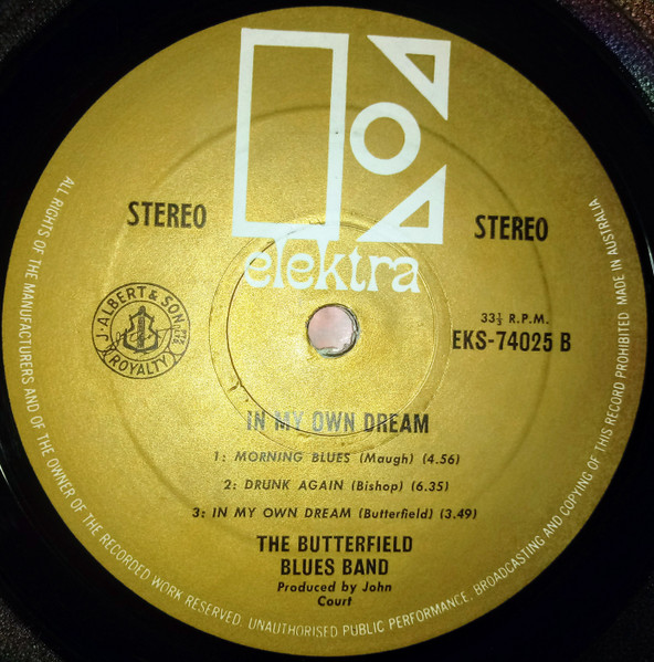 The Paul Butterfield Blues Band - In My Own Dream | Elektra (EKS-74025) - 4