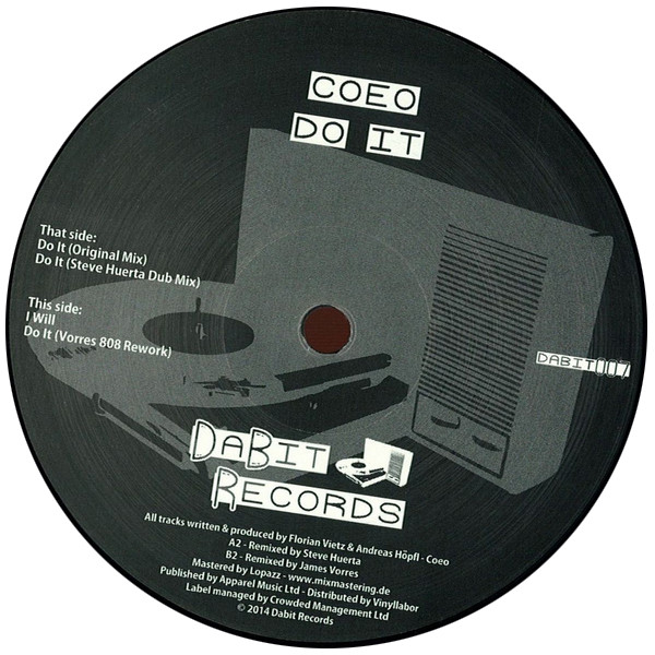 COEO - Do It | Dabit Records (DABIT007) - main COEO - Do It | Dabit Records (DABIT007) - main
