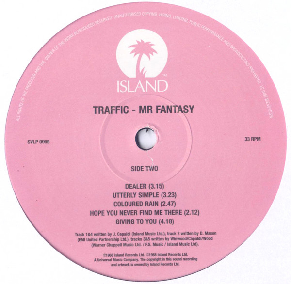 Traffic - Mr. Fantasy | Island Records (SVLP 099) - 4 Traffic - Mr. Fantasy | Island Records (SVLP 099) - 4