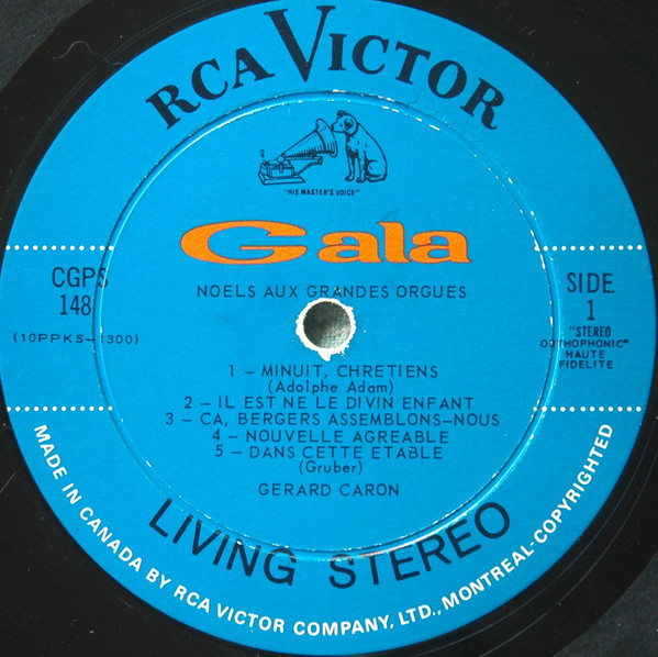 Gérard Caron - Noëls Aux Grandes Orgues | RCA Victor (CGPS-148) - 3 Gérard Caron - Noëls Aux Grandes Orgues | RCA Victor (CGPS-148) - 3