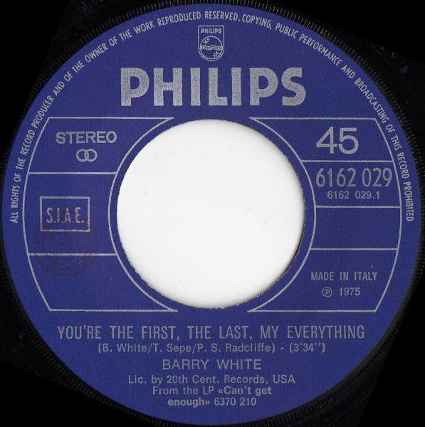 Barry White - You're The First, The Last, My Everything | Philips (6162 029) - 3