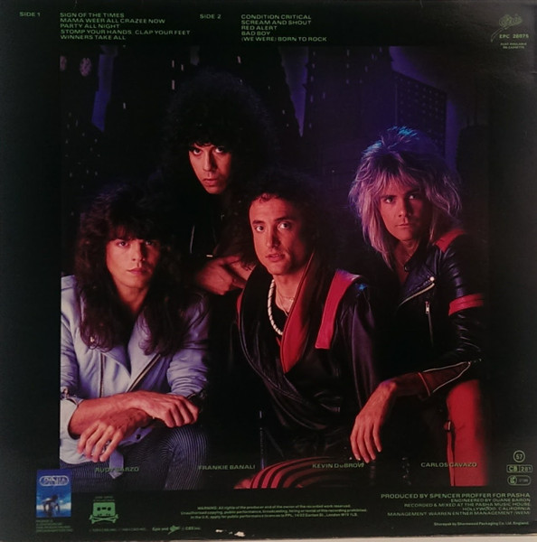 Quiet Riot - Condition Critical | Epic (EPC 26075) - 2 Quiet Riot - Condition Critical | Epic (EPC 26075) - 2