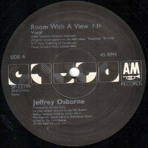 Jeffrey Osborne - Room With A View | A&M Records (SP-12199) - 2 Jeffrey Osborne - Room With A View | A&M Records (SP-12199) - 2