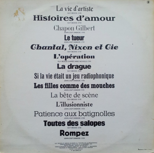 Guy Bedos - Sophie Daumier - Au Théâtre De La Renaissance | Barclay (80 504) - 2